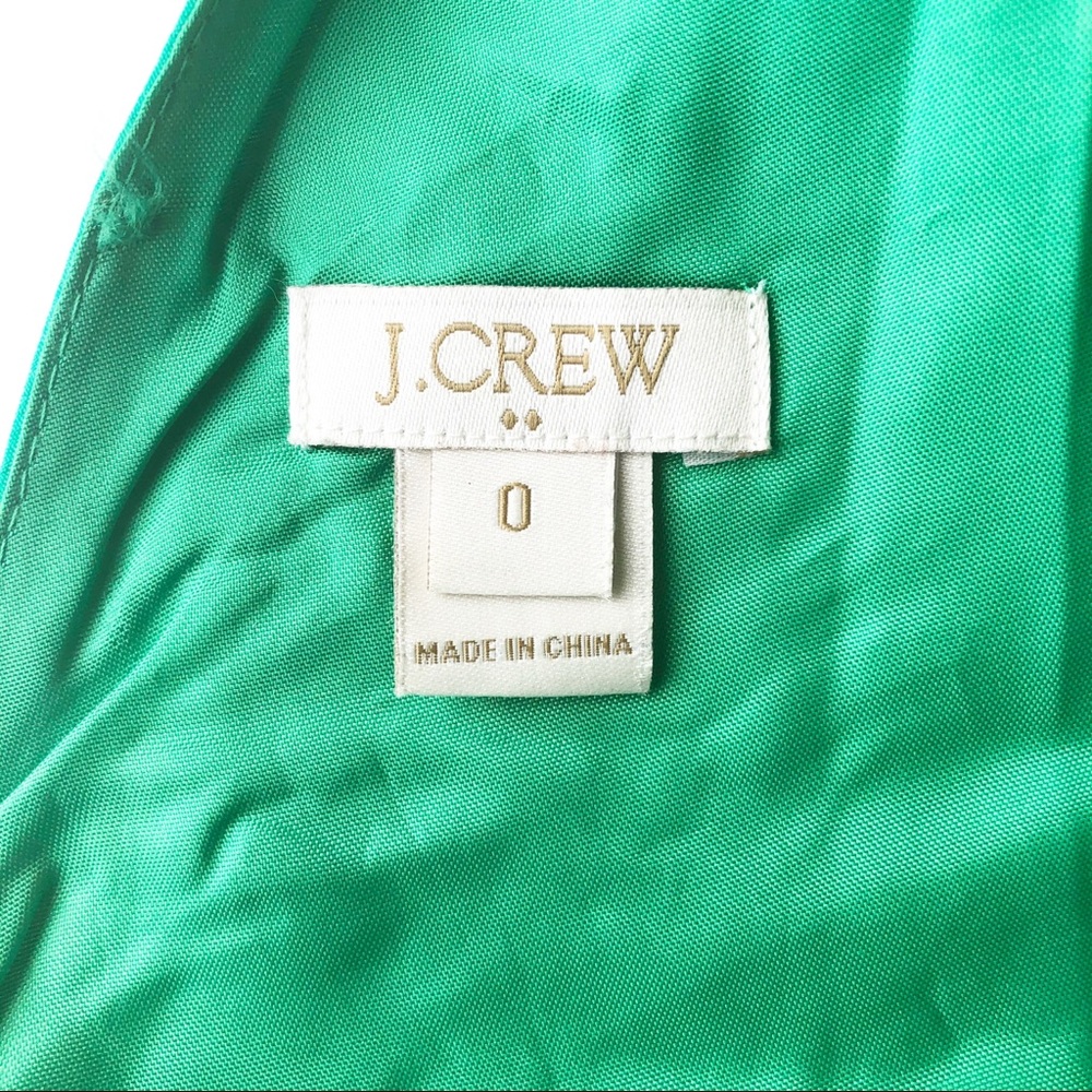 J Crew dress green floral size 0 - Picture 7 of 7